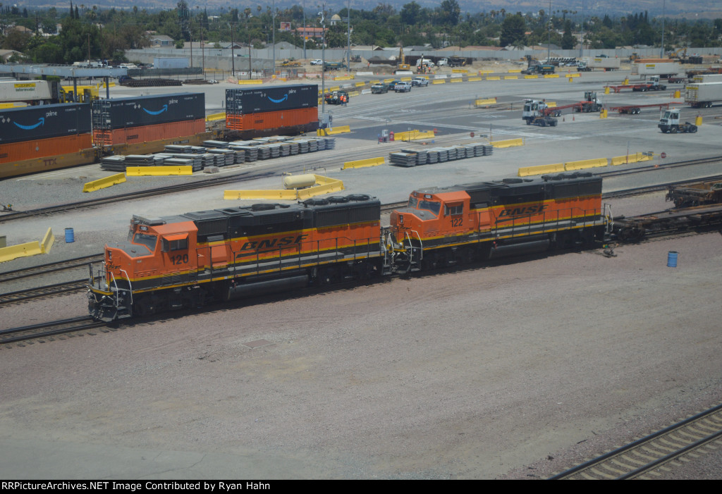 Downgraded GP60Ms working the San Bernardino A Yard